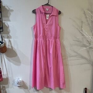 J. Crew Pink Midi Dress NWOT